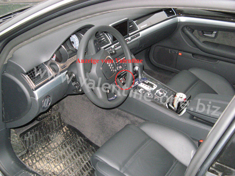 Radarwarner Einbau Valentine One Display Audi S8